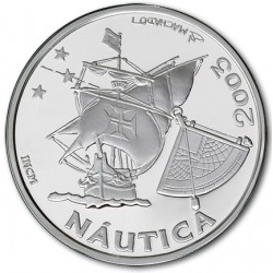 PORTUGAL 10 EUROS 2003 LA NAUTICA GALEON ANTIGUO 5ª Serie Iberoamericana MONEDA DE PLATA SC SILVER UNC