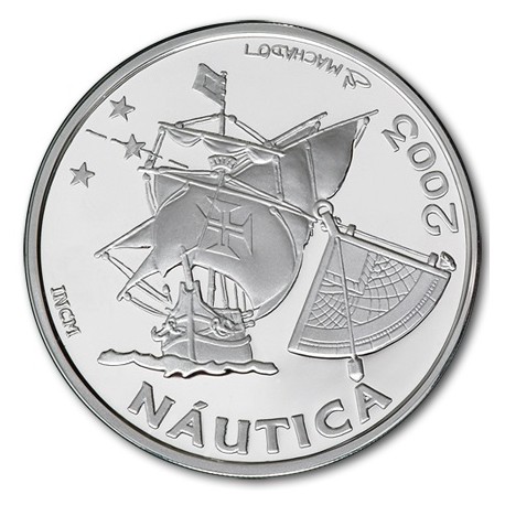 PORTUGAL 10 EUROS 2003 LA NAUTICA GALEON ANTIGUO 5ª Serie Iberoamericana MONEDA DE PLATA SC SILVER UNC