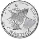 PORTUGAL 10 EUROS 2003 LA NAUTICA GALEON ANTIGUO 5ª Serie Iberoamericana MONEDA DE PLATA SC SILVER UNC