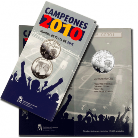 ESPAÑA CARTERA FNMT 20 EUROS 2011 CLARA CAMPOAMOR PLATA SC