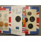 1992 INGLATERRA UNITED KINGDOM BRILLIANT UNCIRCULATED COIN COLLECTION incluye 50 PENIQUES 1993 1992 CEE NICKEL MINT SET