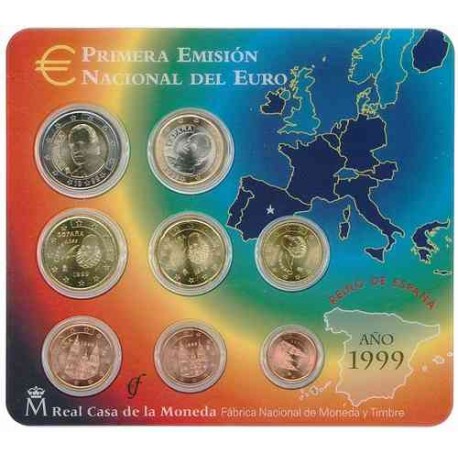 ESPAÑA CARTERA FNMT EUROS 1999 + 2000 + 2001 BU SET KMS EURO