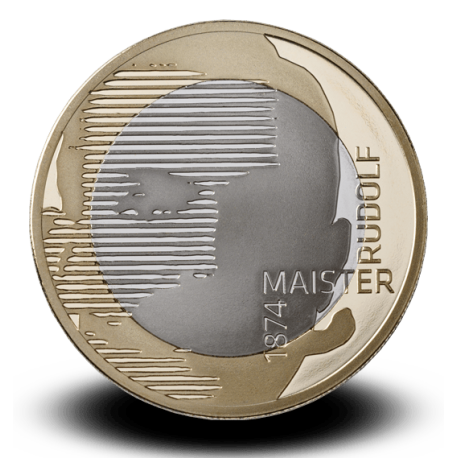 . 1 aaaaacoin @ENVÍO HOY@ ESLOVENIA 3 EUROS 2024 RUDOLF MAISTER MONEDA BIMETALICA SC Slovenia