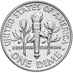 .ESTADOS UNIDOS 10 CENTAVOS DIME 2011 S ROOSVELT PLATA SILVER PP