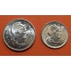 @LUJO@ GOBIERNO DE EUZKADI 1 PESETA 1937 + 2 PESETAS 1937 DAMA MONEDAS DE NICKEL GUERRA CIVIL EUSKADI BILBAO SIN CIRCULAR