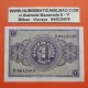 ESPAÑA 1 PESETA 1938 FEBRERO 28 BURGOS AGUILA Color VERDE Serie D 6612509 Pick 107 BILLETE EBC- Spain