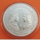 . 1 moneda SC + CÁPSULA x ESPAÑA 3 EUROS 1998 V CENTENARIO DEL DESCUBRIMIENTO DE TIERRA FIRME PLATA FNMT RUTA QUETZAL