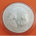 . 1 moneda SC + CÁPSULA x ESPAÑA 3 EUROS 1998 V CENTENARIO DEL DESCUBRIMIENTO DE TIERRA FIRME PLATA FNMT RUTA QUETZAL