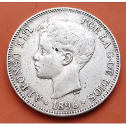 .AMADEO I 5 PESETAS 1871 * 18/71 SDM PLATA ESPAÑA 4 DURO SILVER