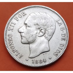 .AMADEO I 5 PESETAS 1871 * 18/71 SDM PLATA ESPAÑA 4 DURO SILVER