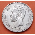 .AMADEO I 5 PESETAS 1871 * 18/71 SDM PLATA ESPAÑA 4 DURO SILVER