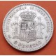 ESPAÑA 5 PESETAS 1871 * 18 74 DEM REY AMADEO I DE SABOYA y ESCUDO KM.666 MONEDA DE PLATA (DURO) Spain silver R/3