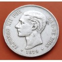 .AMADEO I 5 PESETAS 1871 * 18/71 SDM PLATA ESPAÑA 4 DURO SILVER