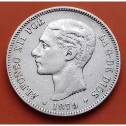 .AMADEO I 5 PESETAS 1871 * 18/71 SDM PLATA ESPAÑA 4 DURO SILVER