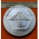 . @RARA@ MEXICO 10 NUEVOS PESOS 1994 PIRAMIDE DEL CASTILLO KM.576 MONEDA DE PLATA PURA SC 5 Onzas TROY OZ silver