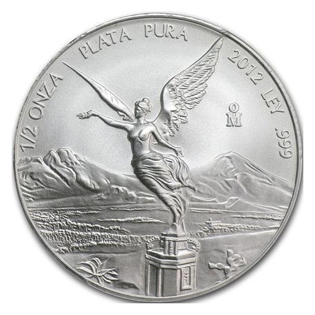 MEXICO 1 ONZA 2012 ANGEL LIBERTAD MONEDA DE PLATA PURA 999 SC Mejico silver coin OZ TROY OUNCE