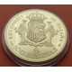 1,30 ONZAS x MEDALLA FNMT HISTORIA DE LA PESETA ESPAÑA 100 PESETAS 1897 ALFONSO XIII PLATA BAÑO DE ORO 44 gramos 925 mls