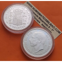 1,30 ONZAS x MEDALLA FNMT HISTORIA DE LA PESETA ESPAÑA 5 PESETAS 1885 * 18/85 MSM ALFONSO XII PLATA 44 gramos 925 milésimas