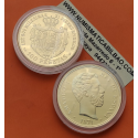 1,30 ONZAS x MEDALLA FNMT HISTORIA DE LA PESETA ESPAÑA 100 PESETAS 1871 AMADEO DE SABOYA PLATA BAÑO DE ORO 44 gramos 925 mls