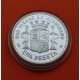 0,40 ONZAS x MEDALLA FNMT HISTORIA DE LA PESETA ESPAÑA 1 PESETA 1869 DAMA GOBIERNO PROVISIONAL PLATA 13,50 gramos 925 milésimas