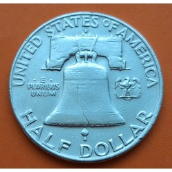 ESTADOS UNIDOS 1/2 DOLAR 1961 D FRANKLIN PLATA US HALF DOLLAR SC