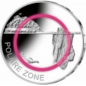 . @ESCASA@ ALEMANIA 5 EUROS 2021 Letra al azar ZONA POLAR MORSA @COLOR ROSA@ 6ª moneda de PLASTICO + NICKEL Germany BRD