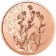 . 4ª moneda x AUSTRIA 10 EUROS 2023 FLOR NOMEOLVIDES Serie THE LANGUAJE OF FLOWERS 4ª MONEDA DE COBRE SC Forget Me Not