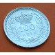 @PRECIOSA@ PORTUGAL 100 REIS 1910 REY EMANUEL II KM.548 MONEDA DE PLATA EBC Reino de Algarve SILVER COIN R/1