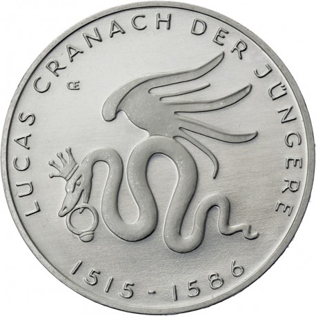 . 10€ EUROS 2015 Ceca G ALEMANIA CRANACH DRAGON NICKEL SC