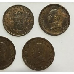 . 1 Moneda MBC+ x ESPAÑA 2 CENTIMOS 1911 * 11 PCV ALFONSO XIII KM.732 COBRE Spain R/4