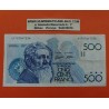 @RARO@ BELGICA 500 FRANCOS 1980 MEUNIER y SIMBOLOS QUIMICOS ...47356 Pick 143 BILLETE CIRCULADO Belgium 500 Francs