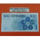 @RARO@ BELGICA 500 FRANCOS 1980 MEUNIER y SIMBOLOS QUIMICOS ...47356 Pick 143 BILLETE CIRCULADO Belgium 500 Francs