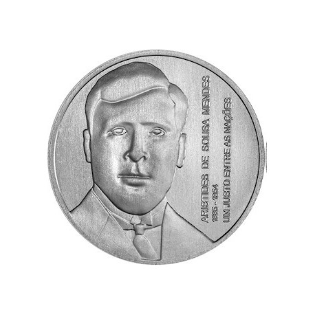 .PORTUGAL 5 EUROS 2021 SOUSA MENDES CONSUL EN FRANCIA LUCHADOR ANTI NAZIS 2ª MONEDA DE NICKEL SC