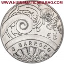 PORTUGAL 5 EUROS 2018 BARROCO y ROCOCO Edades del Arte en Europa MONEDA DE NICKEL SC