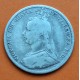 INGLATERRA 6 PENIQUES 1890 QUEEN VICTORIA Reina KM.760 MONEDA DE PLATA MUY CIRCULADA UK 6 Pence