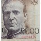 . 1 billete CAPICUA x España 5000 PESETAS 1979 JUAN CARLOS I Serie al azar Pick 160 MBC+ @PVP NUEVO 125€@