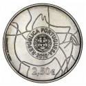 PORTUGAL 2,50 EUROS 2010 UNESCO CABALLOS EN PINTURAS RUPRESTRES ANVERSO y REVERSO EN MONEDA DE NICKEL SC