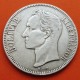 VENEZUELA 5 BOLIVARES 1929 SIMON BOLIVAR PLATA MBC- SILVER