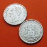 VENEZUELA 2 BOLIVARES 1960 SIMON BOLIVAR y ESCUDO NACIONAL KM.23A MONEDA DE PLATA EBC silver coin