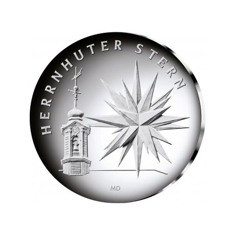 @AGOTADA@ ALEMANIA 25 EUROS 2022 LA NAVIDAD Estrella de Moravia PORTAL DE BELÉN MONEDA DE PLATA SC Germany BRD