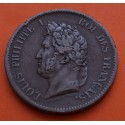 FRANCIA 5 CENTIMOS COLONIAS FRANCESAS 1843 Letra A KM.12 MONEDA DE BRONCE France Centimes