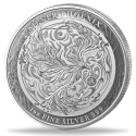 . 1 aacoin NIUE 2 DOLARES 2025 SILVER PHOENIX King Charles III 2ª MONEDA DE PLATA OZ ONZA cápsula