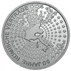 ALEMANIA 10 EUROS 2007 Ceca F PLATA TRATADO ROMA PROOF SILVER PP