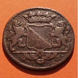 @RARA@ HOLANDA 1 DUIT 1740 ESTADO DE UTRECH PAISES BAJOS KM.91 MONEDA DE COBRE The Pays Netherlands