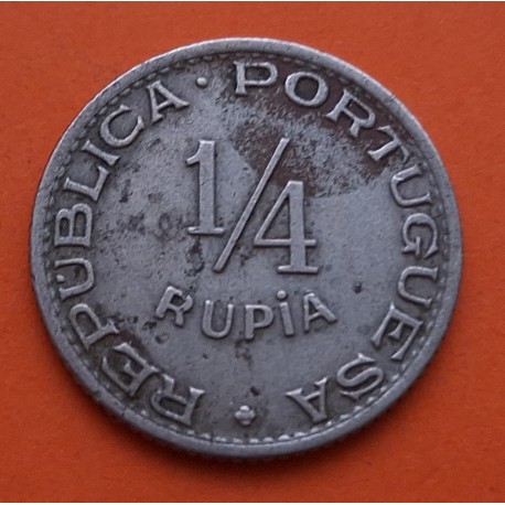 INDIA PORTUGUESA 1 RUPIA 1952 NICKEL EBC+ KM*29 PORTUGUESE