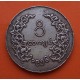 .BURMA 1 KYAT RUPIA 1852 PAVO REAL PLATA MBC++ SILVER MYANMAR