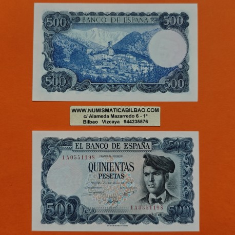 ESPAÑA 500 PESETAS 1971 JACINTO VERDAGUER Serie M702 SC Pick 153