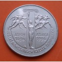 @RARA@ POLONIA 2 ZLOTY 1995 OLIMPIADA DE ATLANTA 1996 ATLETAS KM.300 MONEDA DE NICKEL SC Poland 2 Zlotych Zl Zlote