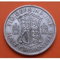 INGLATERRA 1/2 CORONA 1945 JORGE VI PLATA SC- Silver Half Crown