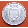 SUIZA 5 FRANCOS 1966 B GUILLERMO TELL y ESCUDO KM.40 MONEDA DE PLATA MBC Switzerland 20 Francs silver R/2